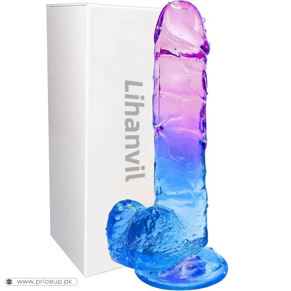 Clear Purple Dildo in Pakistan