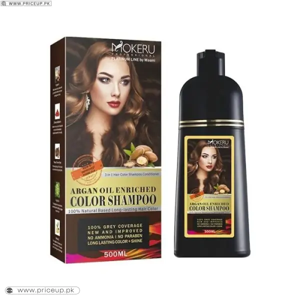 Mokeru Argan Oil Color Hair Dye Shampoo